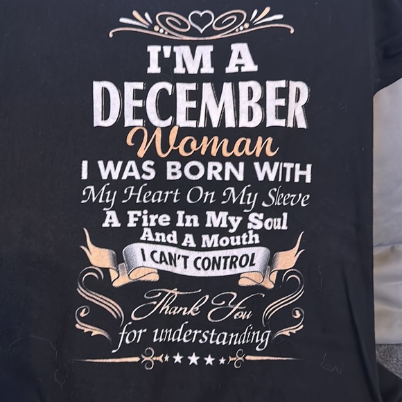 Woman's Bella Canvas December T-Shirt - Size Small - Picture 4 of 4